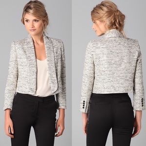 Alice + Olivia Amelia tweed blazer